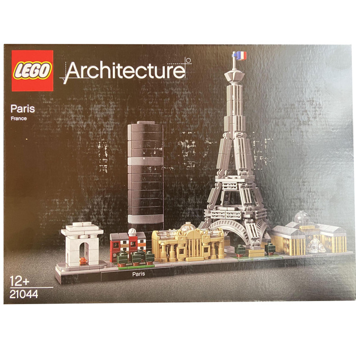 乐高建筑系列巴黎12岁+21044积木玩具